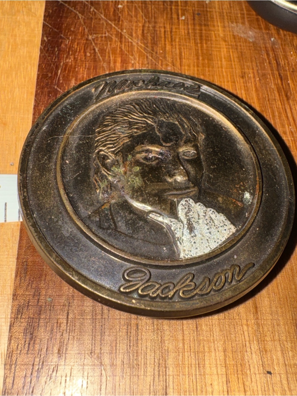 Micheal Jackson Triumph Brass-Toned Belt Buckle